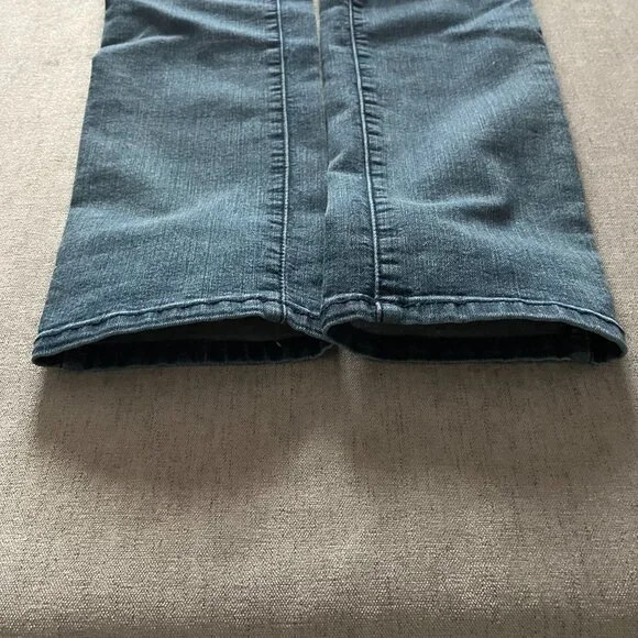 NYDJ Samantha Slim Jeans Women 6 Blue Denim Mid Rise Stretch Lift & Tuck Casual - Picture 3 of 10